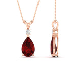Load image into Gallery viewer, simple-round-and-pear-ruby-pendant-in-FDPD10940GRUDRANGLE1-NL-RG-GS

