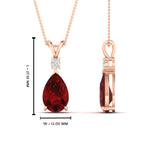 Load image into Gallery viewer, simple-round-and-pear-ruby-pendant-in-FDPD10940GRUDRANGLE1-NL-RG-GS
