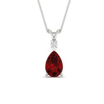 Load image into Gallery viewer, simple-round-and-pear-ruby-pendant-in-FDPD10940GRUDRANGLE1-NL-WG-GS
