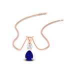 Load image into Gallery viewer, simple-round-and-pear-sapphire-pendant-in-rose-gold-fdpd10940gsablsleep-nl-rg.jpg
