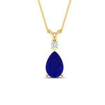 Load image into Gallery viewer, simple-round-and-pear-sapphire-pendant-in-FDPD10940GSABLANGLE1-NL-YG-GS
