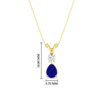 Load image into Gallery viewer, simple-round-and-pear-sapphire-pendant-in-yellow-gold-fdpd10940gsablangle1-nl-yg-hw.jpg
