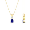 Load image into Gallery viewer, simple-round-and-pear-sapphire-pendant-in-yellow-gold-fdpd10940gsablangle2-nl-yg.jpg