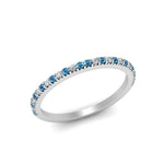 Load image into Gallery viewer, simple-thin-stackable-wedding-diamond-rings-with-blue-topaz-in-white-gold-FDENS3009BGICBLTO-NL-WG.jpg
