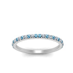 Load image into Gallery viewer, simple-thin-stackable-wedding-diamond-rings-with-blue-topaz-in-white-gold-FDENS3009BGICBLTO-NL-WG.jpg
