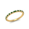 Load image into Gallery viewer, simple-thin-stackable-wedding-diamond-rings-with-emerald-in-yellow-gold-FDENS3009BGEMGR-NL-YG.jpg