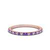 Load image into Gallery viewer, simple-thin-stackable-wedding-diamond-rings-with-purple-topaz-in-rose-gold-FDENS3009BGVITO-NL-RG.jpg