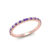 Load image into Gallery viewer, simple-thin-stackable-wedding-diamond-rings-with-purple-topaz-in-rose-gold-FDENS3009BGVITO-NL-RG.jpg