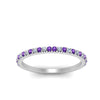 Load image into Gallery viewer, simple-thin-stackable-wedding-diamond-rings-with-purple-topaz-in-white-gold-FDENS3009BGVITO-NL-WG.jpg