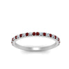 Load image into Gallery viewer, simple-thin-stackable-wedding-diamond-rings-with-ruby-in-white-gold-FDENS3009BGRUDR-NL-WG.jpg