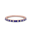 Load image into Gallery viewer, simple-thin-stackable-wedding-diamond-rings-with-sapphire-in-rose-gold-FDENS3009BGSABL-NL-RG.jpg