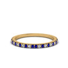 Load image into Gallery viewer, simple-thin-stackable-wedding-diamond-rings-with-sapphire-in-yellow-gold-FDENS3009BGSABL-NL-YG.jpg