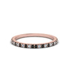 Load image into Gallery viewer, simple-thin-stackable-wedding-rings-with-black-diamond-in-rose-gold-FDENS3009BGBLACK-NL-RG.jpg