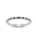 Load image into Gallery viewer, simple-thin-stackable-wedding-rings-with-black-diamond-in-white-gold-FDENS3009BGBLACK-NL-WG.jpg
