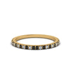 Load image into Gallery viewer, simple-thin-stackable-wedding-rings-with-black-diamond-in-yellow-gold-FDENS3009BGBLACK-NL-YG.jpg