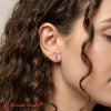 Load image into Gallery viewer, single-baguette-stud-sapphire-earring-in-white-gold-fdear11011gs