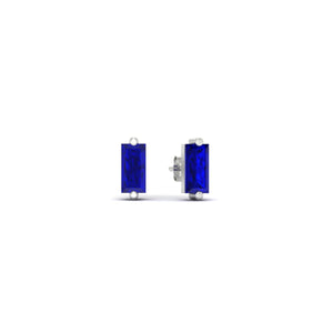 0.15 Ct Baguette Diamond Solitaire Stud Earrings