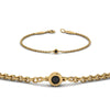 Load image into Gallery viewer, single-chain-bracelet-with-black-diamond-in-14k-yellow-gold-fdbr651576gblackangle2-nl-yg