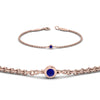 Load image into Gallery viewer, single-diamond-chain-bracelet-with-blue-sapphire-in-14k-rose-gold-fdbr651576gsablangle2-nl-rg