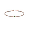 Load image into Gallery viewer, single-diamond-chain-bracelet-with-emerald-in-14k-rose-gold-fdbr651576gemgr-nl-rg