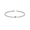 Load image into Gallery viewer, single-diamond-chain-bracelet-with-emerald-in-14k-white-gold-fdbr651576gemgr-nl-wg