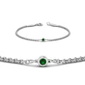 Thumbnail 53 - single-diamond-chain-bracelet-with-emerald-in-14k-white-gold-fdbr651576gemgrangle2-nl-wg