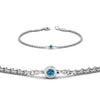 Load image into Gallery viewer, single-diamond-chain-bracelet-with-ice-blue-topaz-in-14k-white-gold-fdbr651576gicbltoangle2-nl-wg