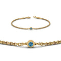 Thumbnail 87 - single-diamond-chain-bracelet-with-ice-blue-topaz-in-14k-yellow-gold-fdbr651576gicbltoangle2-nl-yg