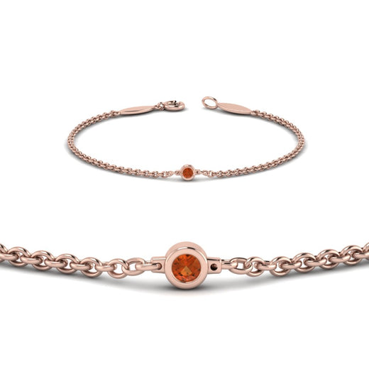single-diamond-chain-bracelet-with-orange-sapphire-in-14k-rose-gold-fdbr651576gsaorangle2-nl-rg