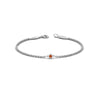 Load image into Gallery viewer, single-diamond-chain-bracelet-with-orange-sapphire-in-14k-white-gold-fdbr651576gsaor-nl-wg