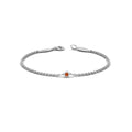 Thumbnail 50 - single-diamond-chain-bracelet-with-orange-sapphire-in-14k-white-gold-fdbr651576gsaor-nl-wg