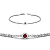 Load image into Gallery viewer, single-diamond-chain-bracelet-with-ruby-in-14k-white-gold-fdbr651576grudrangle2-nl-wg
