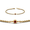 Load image into Gallery viewer, single-diamond-chain-bracelet-with-ruby-in-14k-yellow-gold-fdbr651576grudrangle2-nl-yg