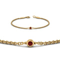 Thumbnail 84 - single-diamond-chain-bracelet-with-ruby-in-14k-yellow-gold-fdbr651576grudrangle2-nl-yg