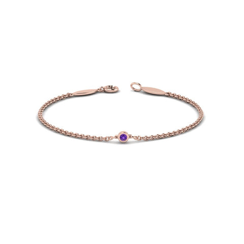single-diamond-chain-bracelet-with-violac-topaz-in-14k-rose-gold-fdbr651576gvito-nl-rg