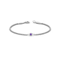 Thumbnail 65 - single-diamond-chain-bracelet-with-violac-topaz-in-14k-white-gold-fdbr651576gvito-nl-wg