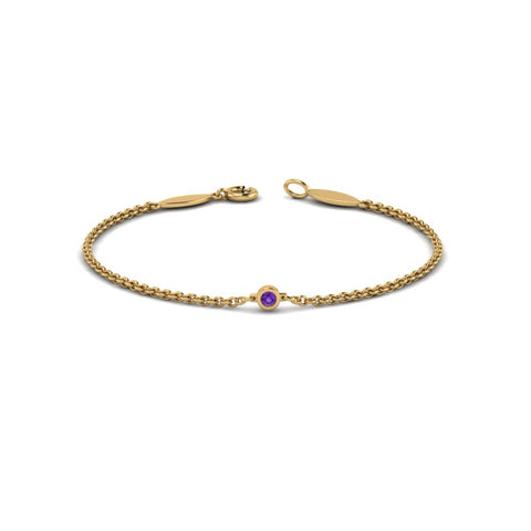 single-diamond-chain-bracelet-with-violac-topaz-in-14k-yellow-gold-fdbr651576gvito-nl-yg