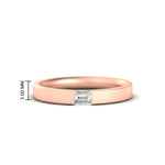 Load image into Gallery viewer, single-emerald-diamond-mens-wedding-band-in-rose-gold-fd11266emb-nl-rg
