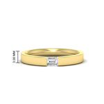 Load image into Gallery viewer, single-emerald-diamond-mens-wedding-band-in-yellow-gold-FD11266EMB-NL-YG-HW
