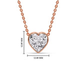 Load image into Gallery viewer, Solitaire Bezel Heart Shape Pendant
