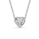 Load image into Gallery viewer, Solitaire Bezel Heart Shape Pendant
