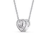 Load image into Gallery viewer, Solitaire Bezel Heart Shape Pendant

