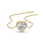 Load image into Gallery viewer, Solitaire Bezel Heart Shape Pendant
