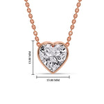 Load image into Gallery viewer, Solitaire Bezel Heart Shape Pendant
