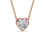Load image into Gallery viewer, Solitaire Bezel Heart Shape Pendant
