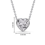 Load image into Gallery viewer, Solitaire Bezel Heart Shape Pendant
