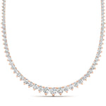 Load image into Gallery viewer, single-line-9-carat-tennis-diamond-necklace-in-FDNK11299RO-ANGLE1-9.00CT-NL-RG
