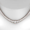 Load image into Gallery viewer, single-line-9-carat-tennis-diamond-necklace-in-FDNK11299RO-ANGLE1-9.00CT-NL-RG