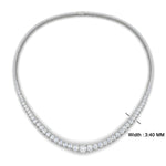 Load image into Gallery viewer, single-line-9-carat-tennis-diamond-necklace-in-FDNK11299RO-ANGLE1-9.00CT-NL-WG