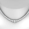 Load image into Gallery viewer, single-line-9-carat-tennis-diamond-necklace-in-FDNK11299RO-ANGLE1-9.00CT-NL-WG
